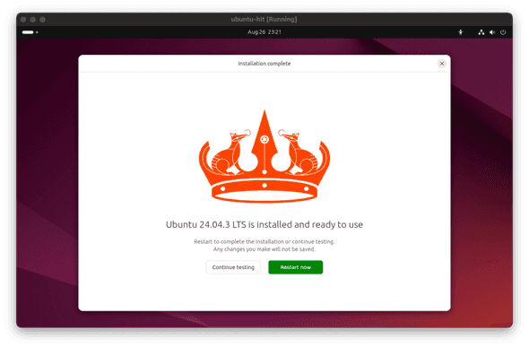 vm-install-11-restart-now